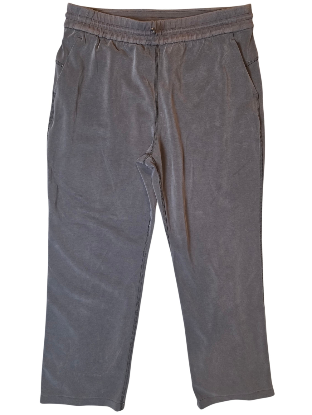 Lululemon Softstreme High-Rise Straight-Leg Cropped Pants 12 Black Activewear